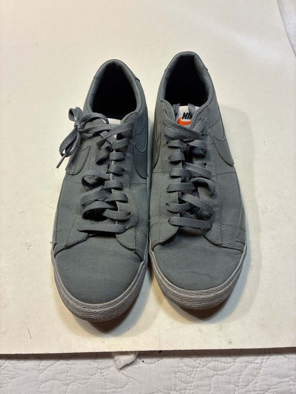 Nike Blazer Low SB 'Cool Grey' Canvas Sneakers